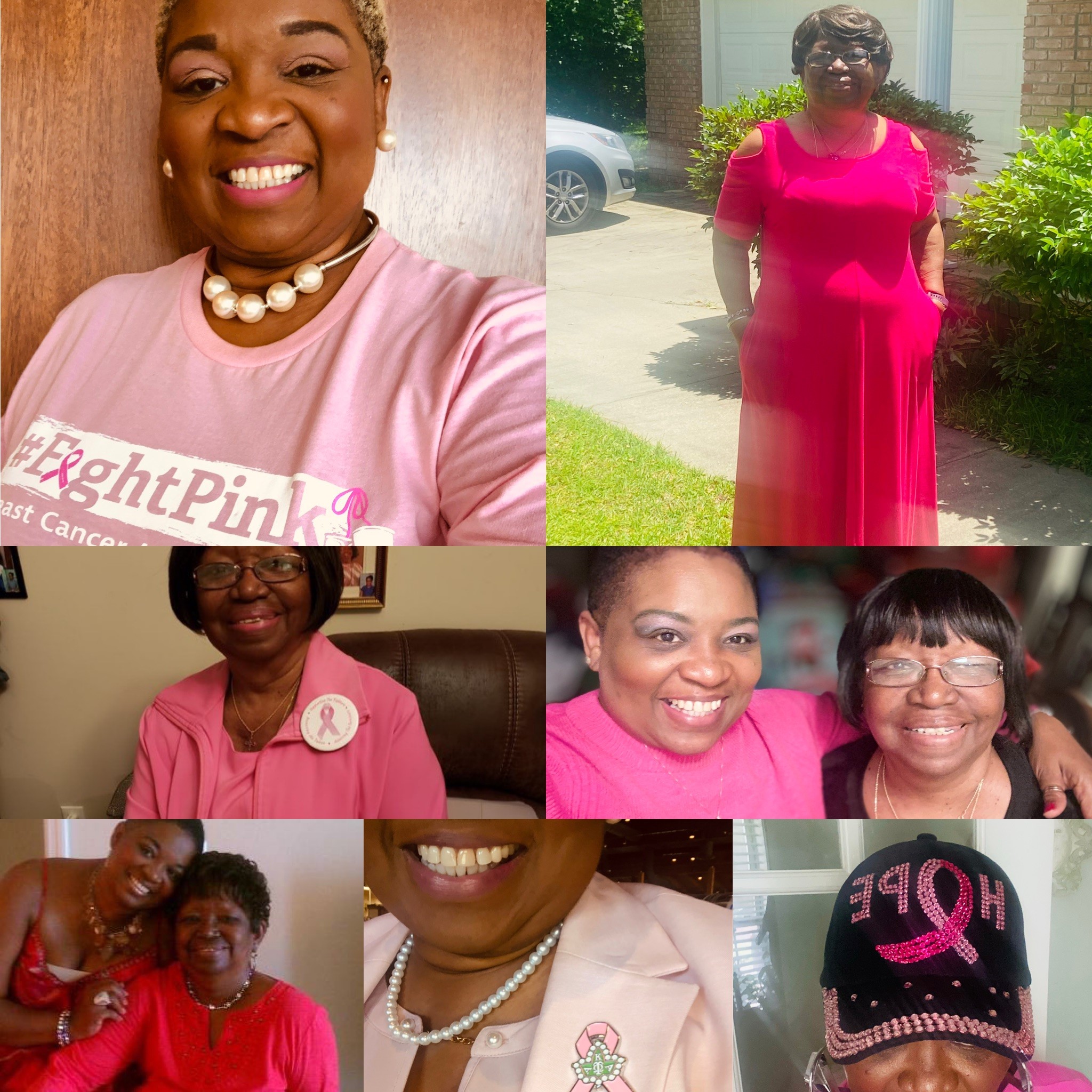 "IT'S PERSONAL! My Mother at the young age of 75, two months are retiring from 31 years of dedicated service to her employer was diagnosed with stage 3 breast cancer. I was like no way, not after working forever is she going to loose her fight to breast cancer. We made up in our mind that from that day forward my Mom would be referred to has a 